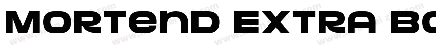 Mortend Extra Bold字体转换